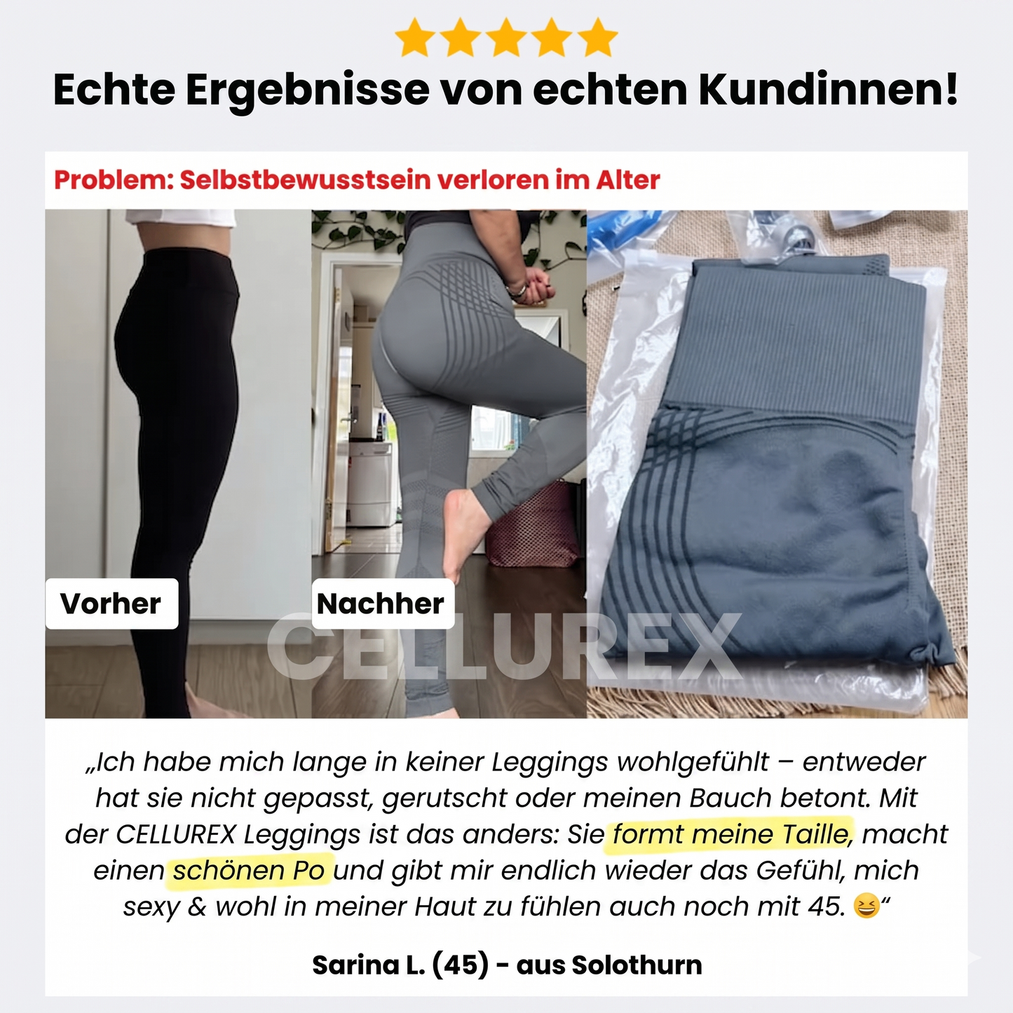 POWERCELLS™ | 3D Stoffwechsel-Booster Leggings